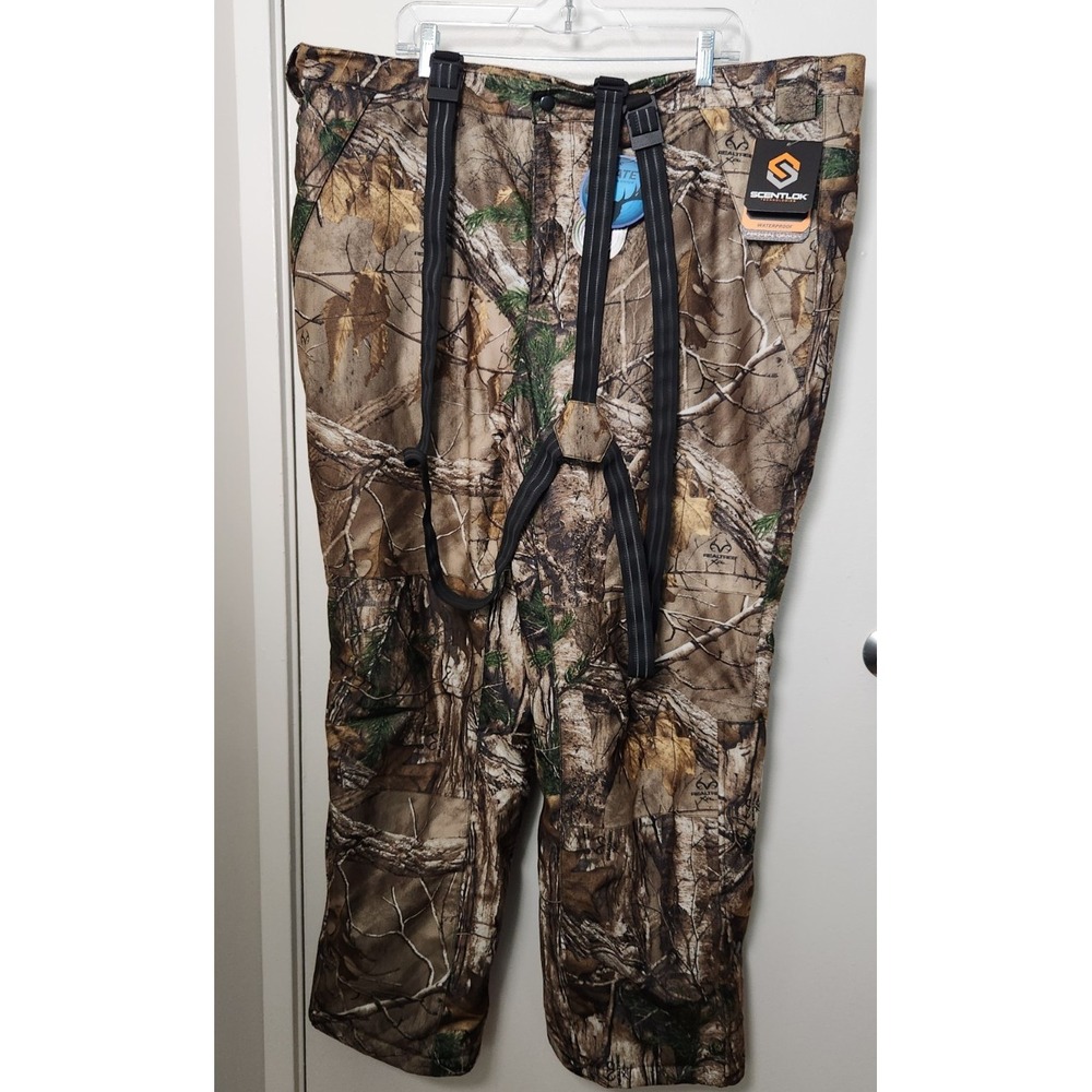 Scentlok Realtree Waterproof Insulated Hunting Pants Suspenders Adjustable‎ XXL